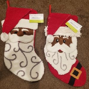 African American Santa Christmas Stockings